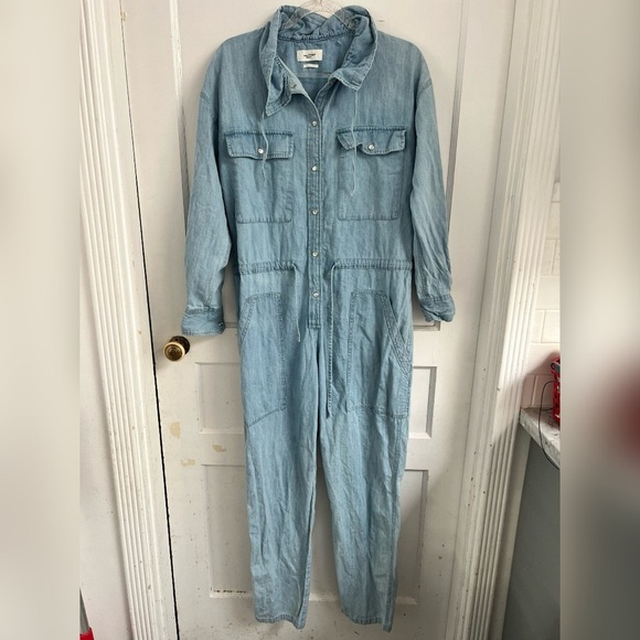 ISABEL MARANT Women’s 'Marvin' Denim Jumpsuit Light Blue $645 Size 6 - Picture 2 of 6